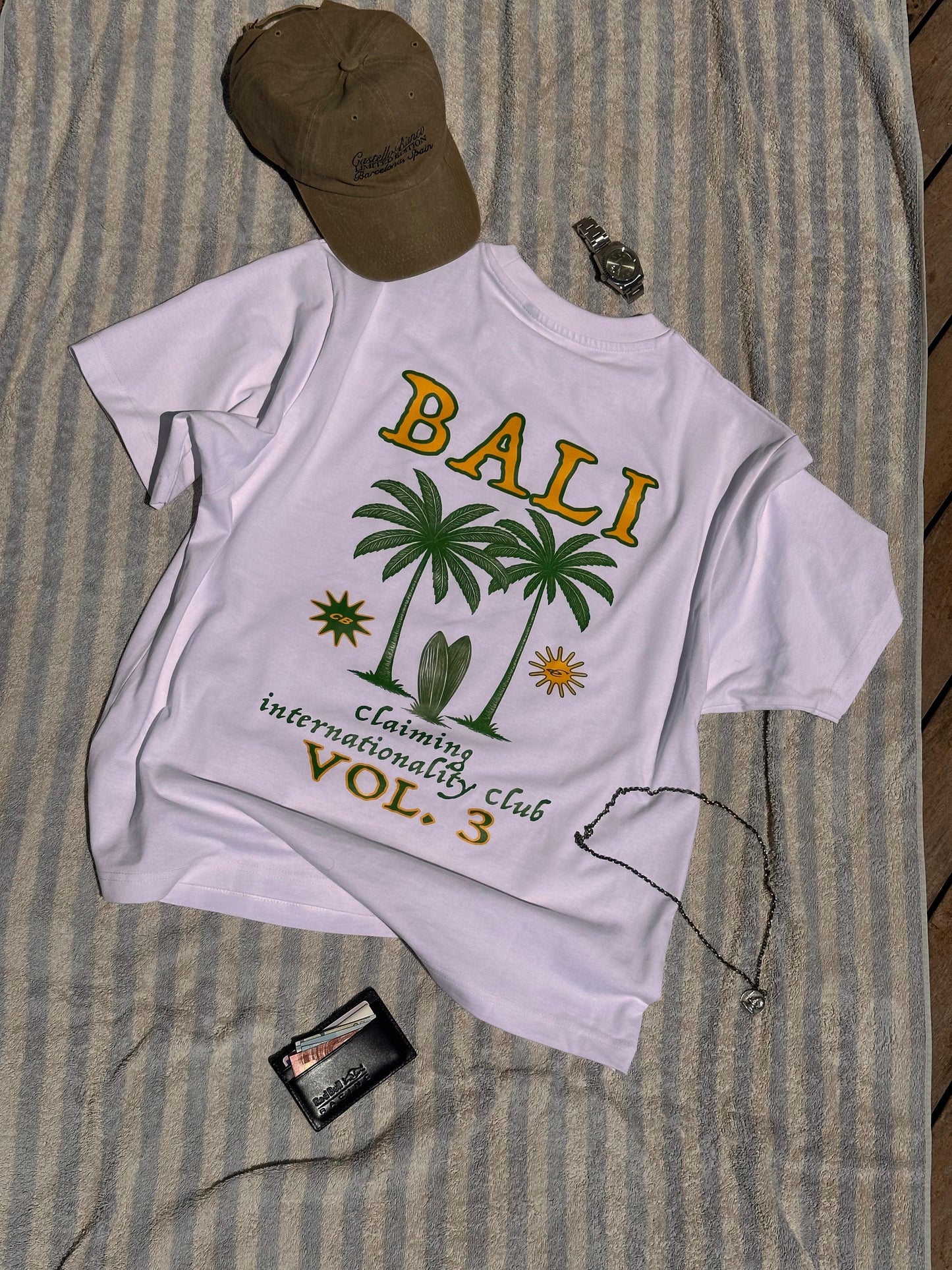 Bali Cropped White Tee