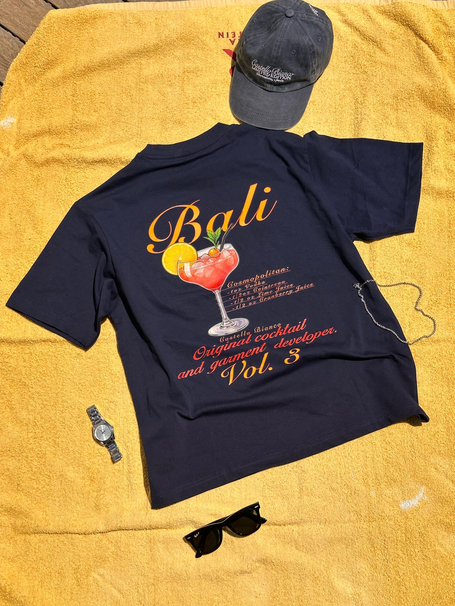 Bali Cropped Blue Tee