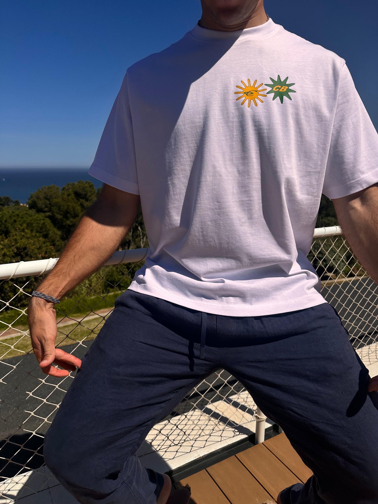 Bali Cropped White Tee
